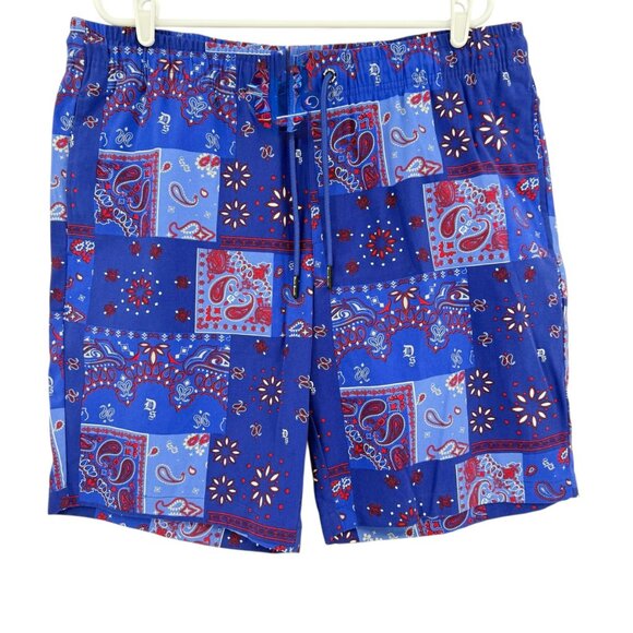 NWT Dogg Supply By Snoop Dogg Mens Set Blue Stretch Woven Shirt & Shorts Size XL - Picture 6 of 16